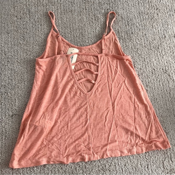 Forever 21 Bundle of 2 Tops Beige and Coral Pink Xs/small NEW - Picture 4 of 4